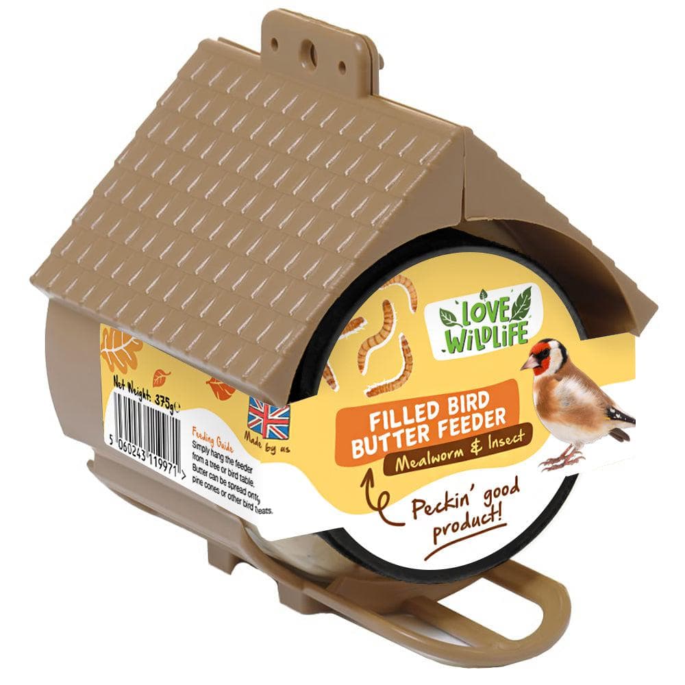 Love Wildlife Bird Butter Filled Feeder (Mealworm & Insect) – Natures Grub