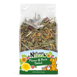 Natures Grub Natural Nibbles Flower & Herb Salad 100g